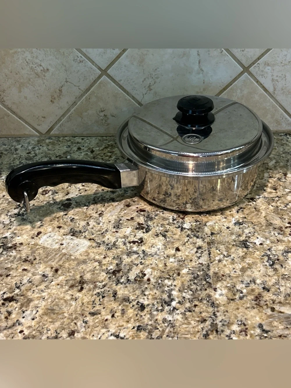 Saladmaster T304S Stainless Steel 8.5” Sauce Pan Skillet w/ Vapo Lid Made In USA
